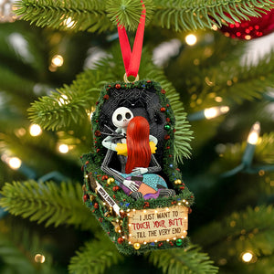 Deathly Love Christmas Ornament, Personalized Gifts For Couple 02qhtn100925-Homacus