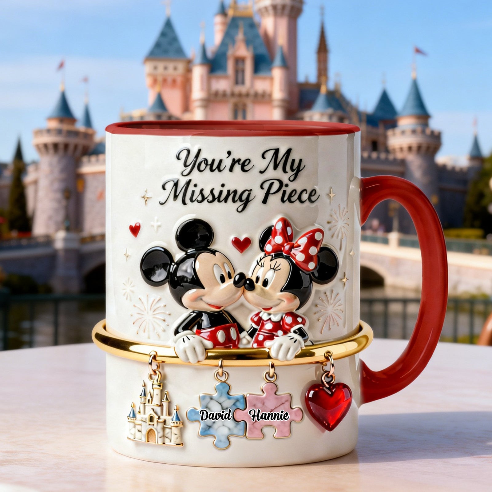 You’re My Missing Piece Couple Mug - Personlized Gift For Couples 03NAMG291225-Homacus