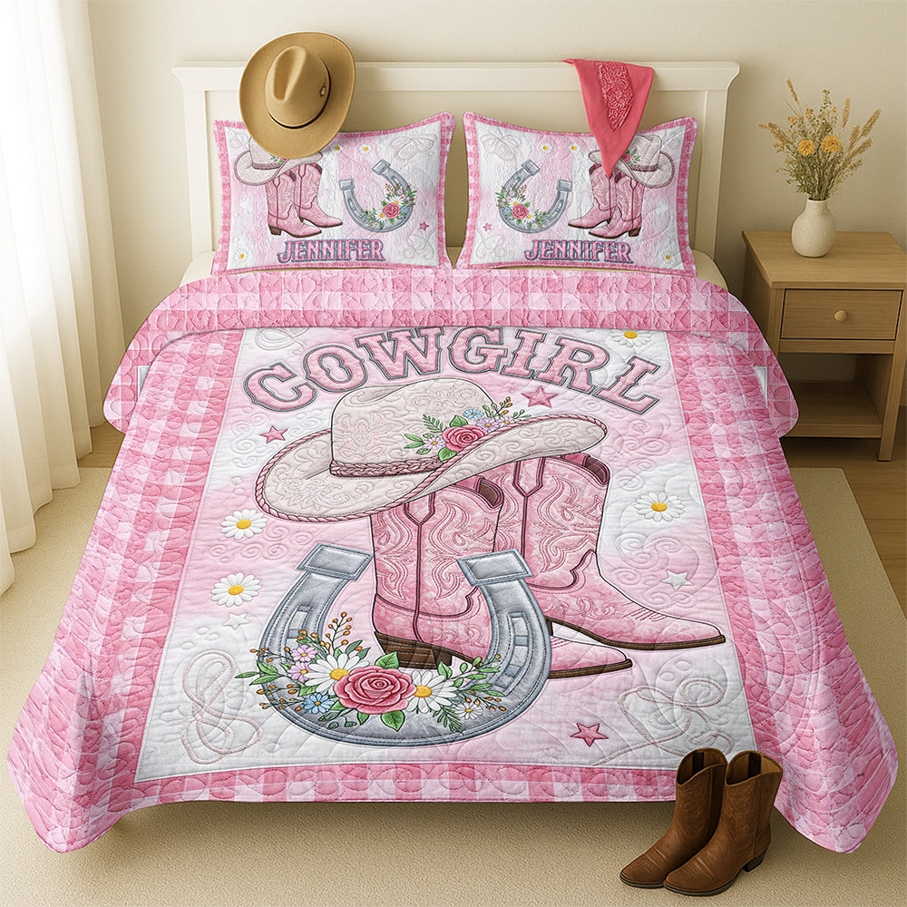 Rustic Cowgirl Quilt Bedding Set Special Line – Personalized Gifts For Cowgirl 04pgqn240725-Homacus