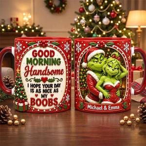 Couple Christmas Coffee Accent Mug - Personalized Gifts For Couple 02NATN070926