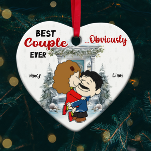 Personalized Gifts For Couple Christmas Ornament Best Couple Ever Obviously 03qhpu291024hg-Homacus