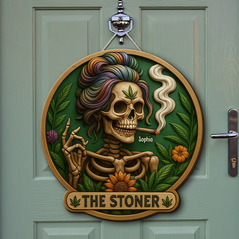 Stoner Girl Wood Sign - Personalized Gifts For Her 03totn050625-Homacus