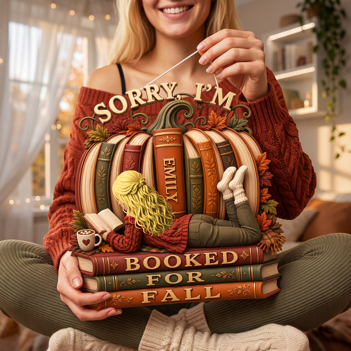 I'm Booked For All Acrylic Sign - Personalized Gifts For Book Lovers 01hata050826