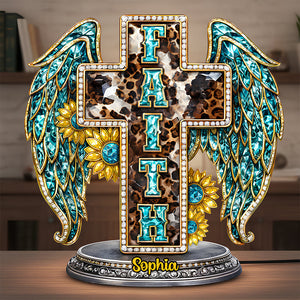 Glowing Faith Cross Light Box - Personalized Gift For Jesus Lovers 03HUDT061225-Homacus