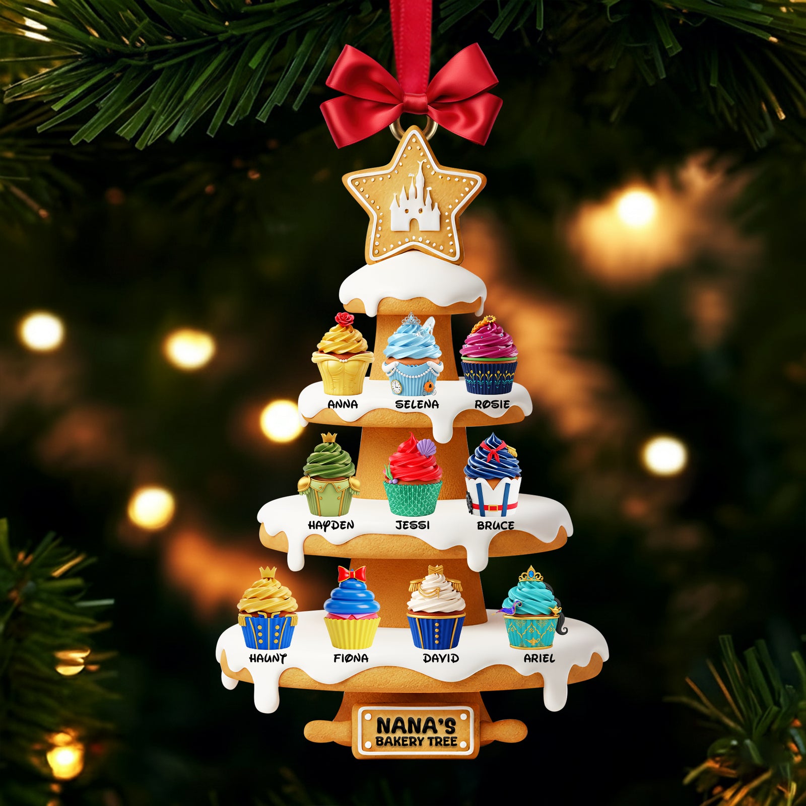 Sweet Cupcakes Christmas Ornament - Personalized Gifts For Grandmas 01OHLU151025-Homacus
