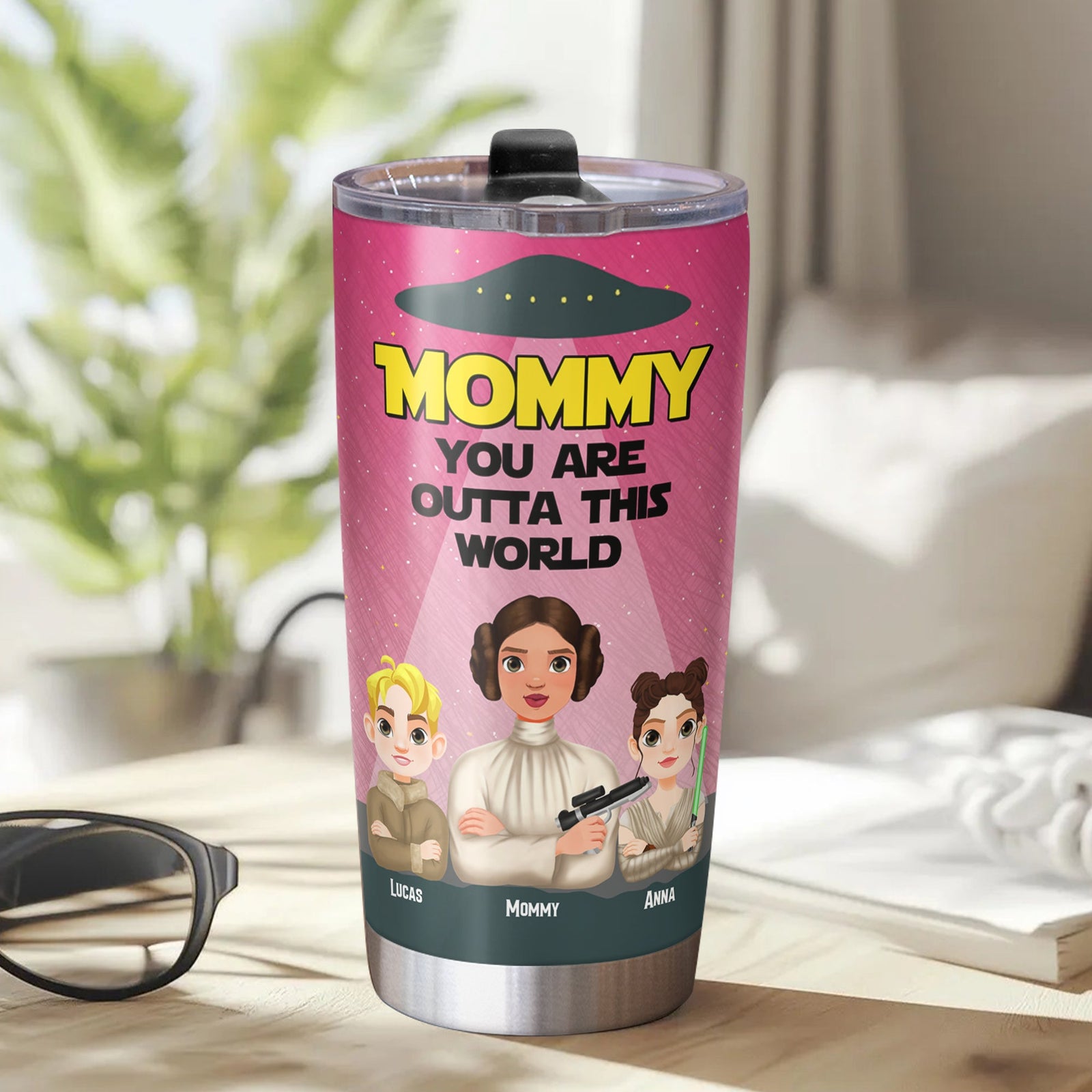 Personalized Gifts For Mom Tumbler 02katn270225hg Mommy You're Outta This World-Homacus