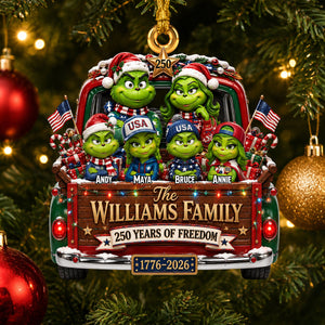 Family Holiday Christmas Ornament - Personalized Gifts For Family 03tydh250826-Homacus