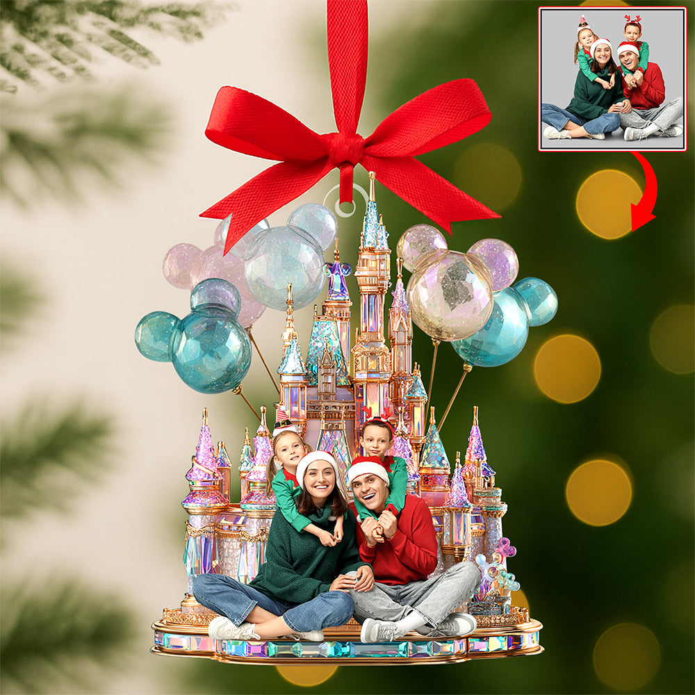 Festive Castle Christmas Ornament - Custom Photo Gifts For Family 02tgqn190825-Homacus