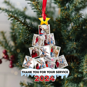 Veteran Custom Photo Acrylic Christmas Ornament 04HUPU270924 ct141124-Homacus