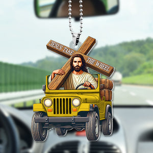 Gifts For Christian Car Ornament 05ohtn070125 Jesus Take The Wheel-Homacus