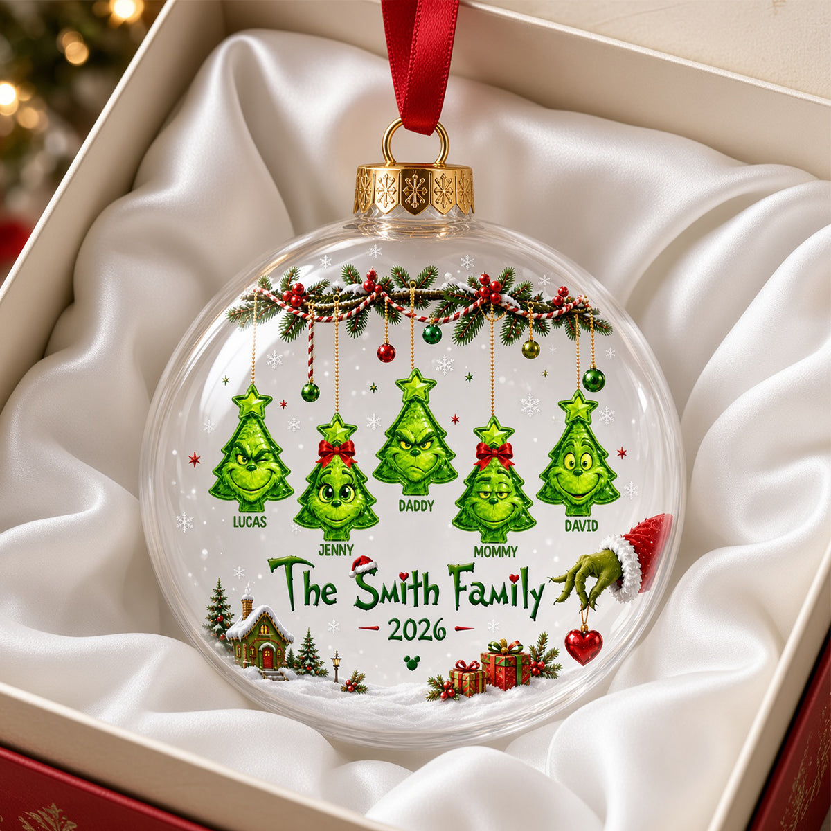 Family Ornament - Personalized Gifts For Family Christmas Ornament 03OHTN040926-Homacus