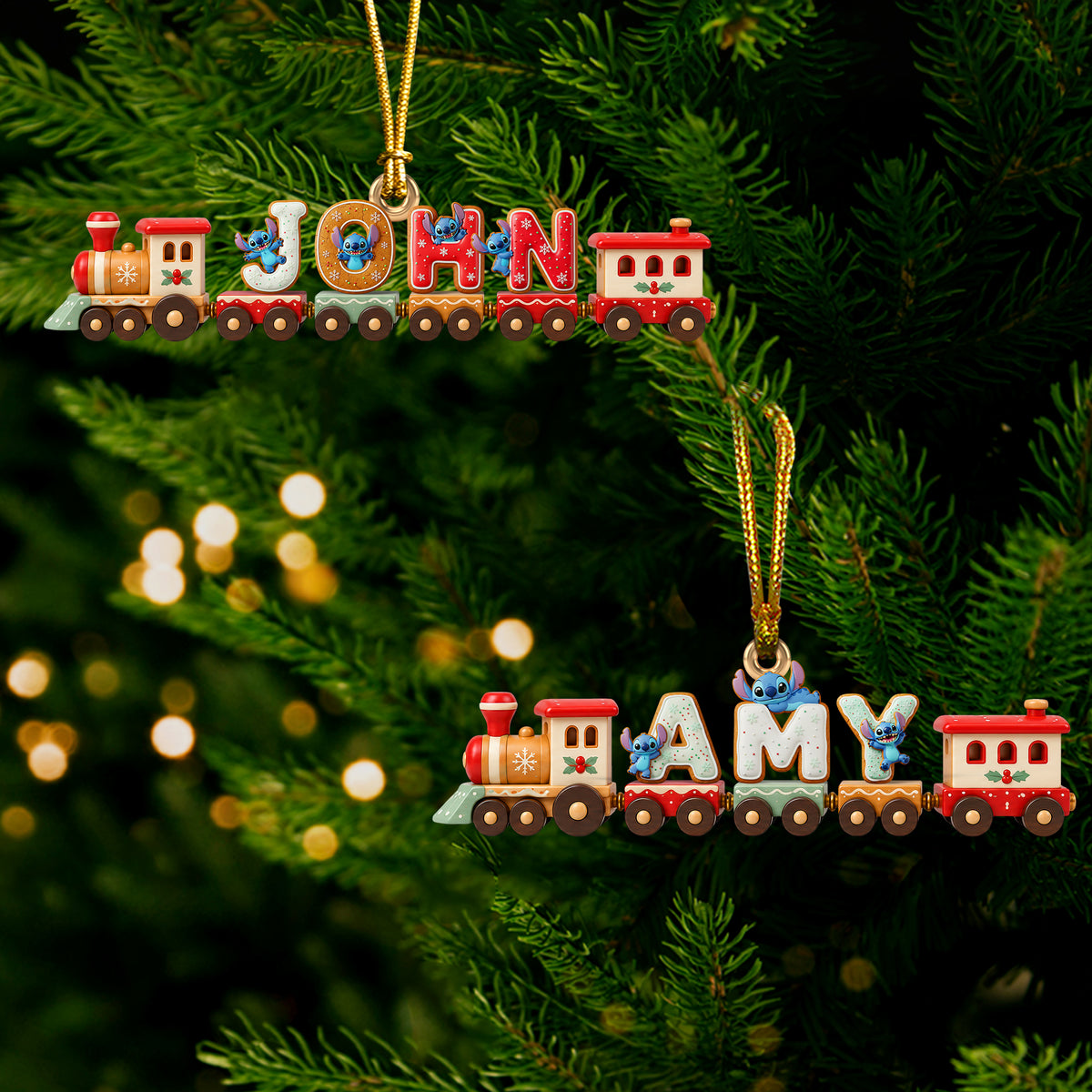 Alphabet Train Acrylic Ornament - Personalized Gifts For Christmas 04naqn140926-Homacus