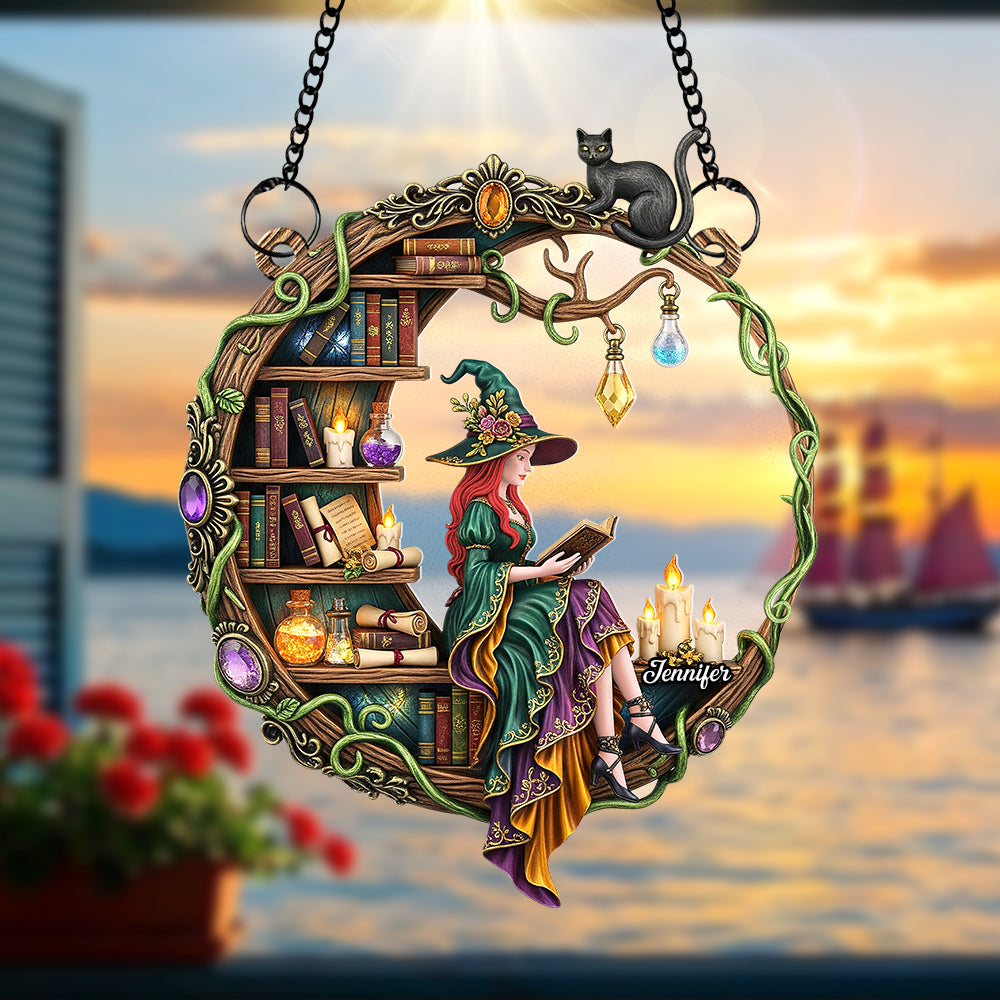 Magical Witch Suncatcher Ornament – Personalized Gifts for Book Lovers 03naqn140725-Homacus