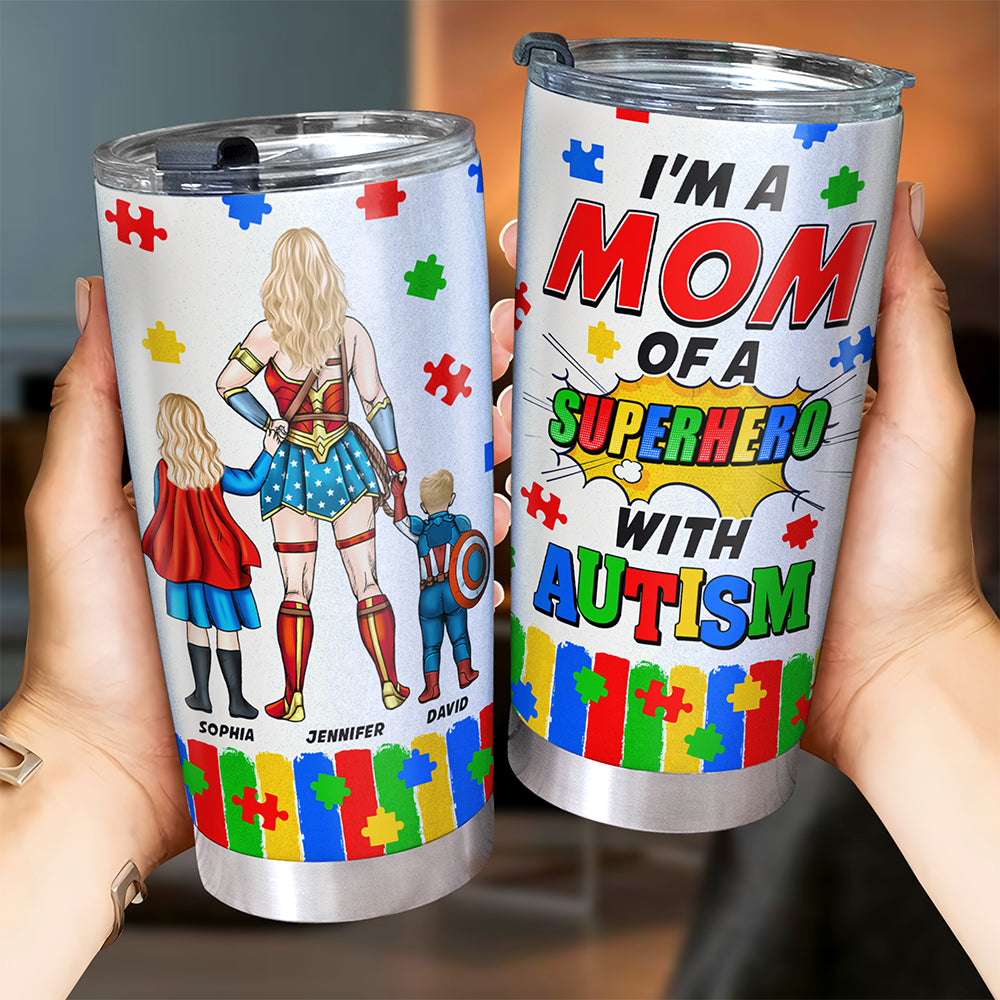 Personalized Gifts For Mom Tumbler 03kaqn240225pa Autism Awareness-Homacus