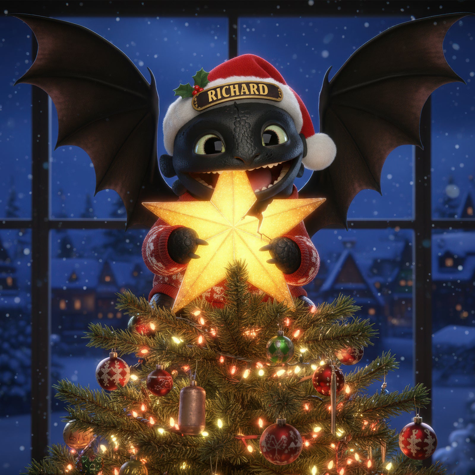 Fantasy Tree Topper - Personalized Christmas Gifts 06TGQN181125-Homacus