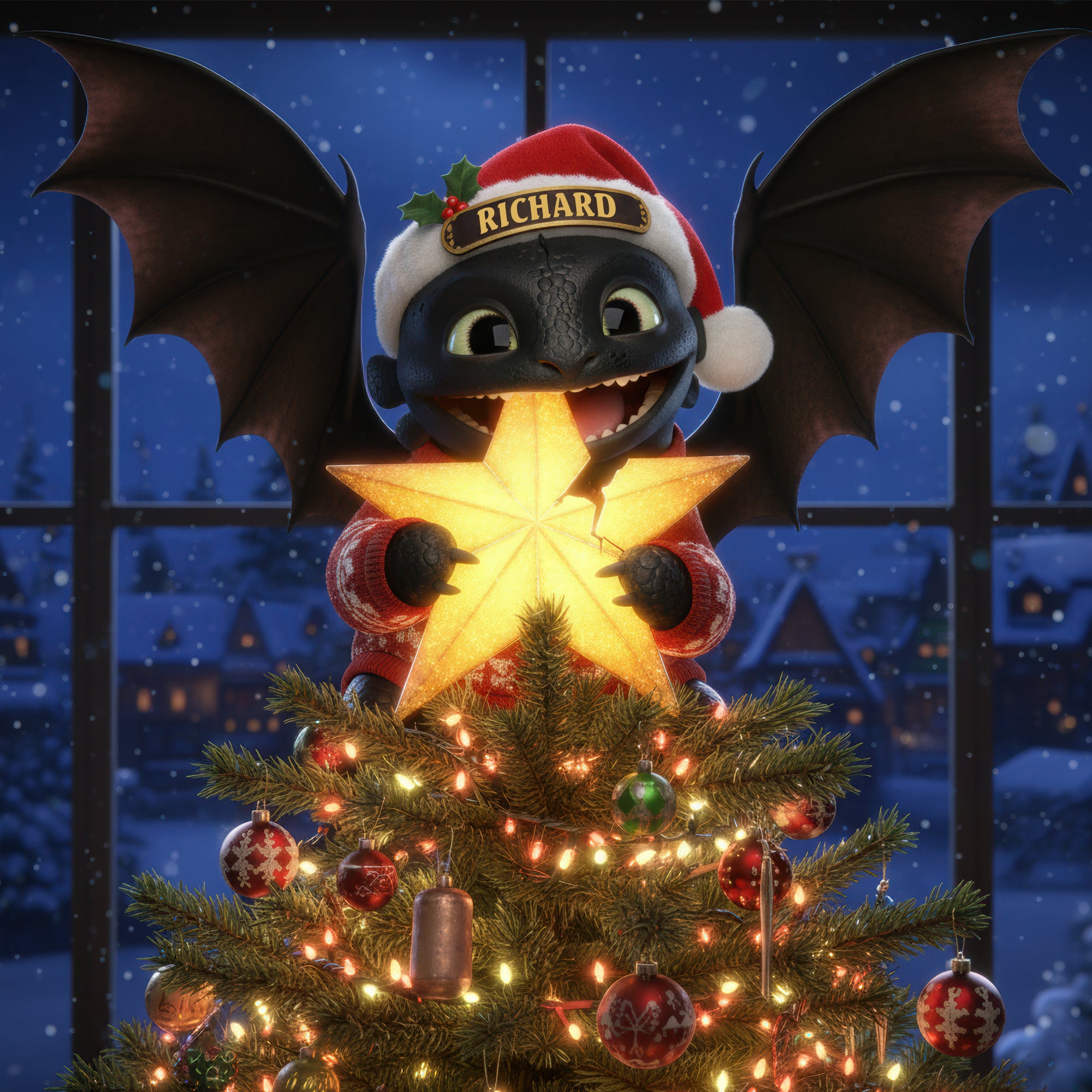 Fantasy Tree Topper - Personalized Christmas Gifts 06TGQN181125-Homacus