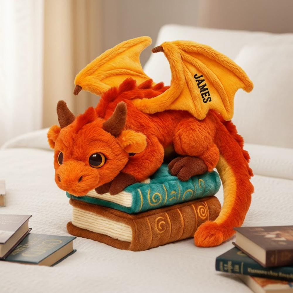 Dragon Book Custom Shaped Pillow Personalized Gifts For Book Lovers 03natn141125-Homacus