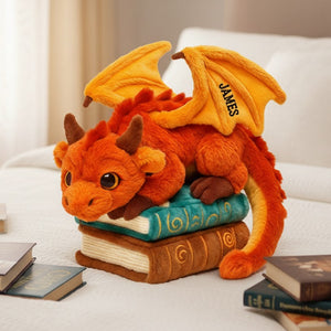 Dragon Book Custom Shaped Pillow Personalized Gifts For Book Lovers 03natn141125-Homacus
