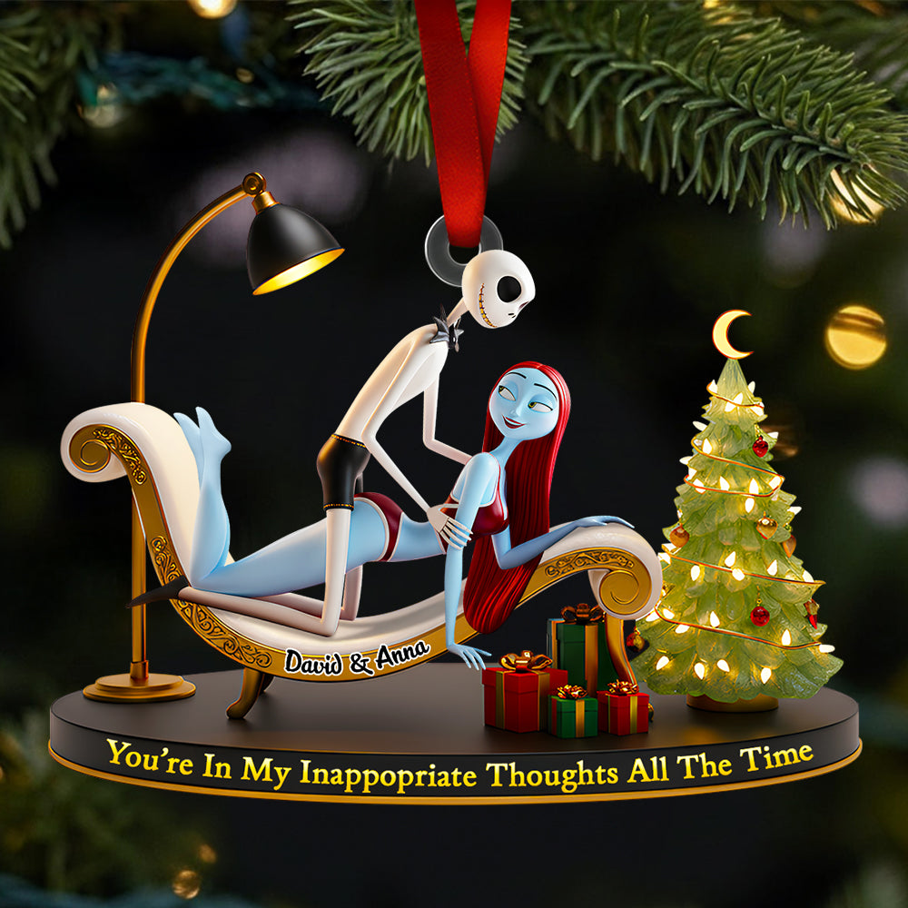 Funny Couple Christmas Ornament Personalized Gifts For Couple 01OHDT241025-Homacus