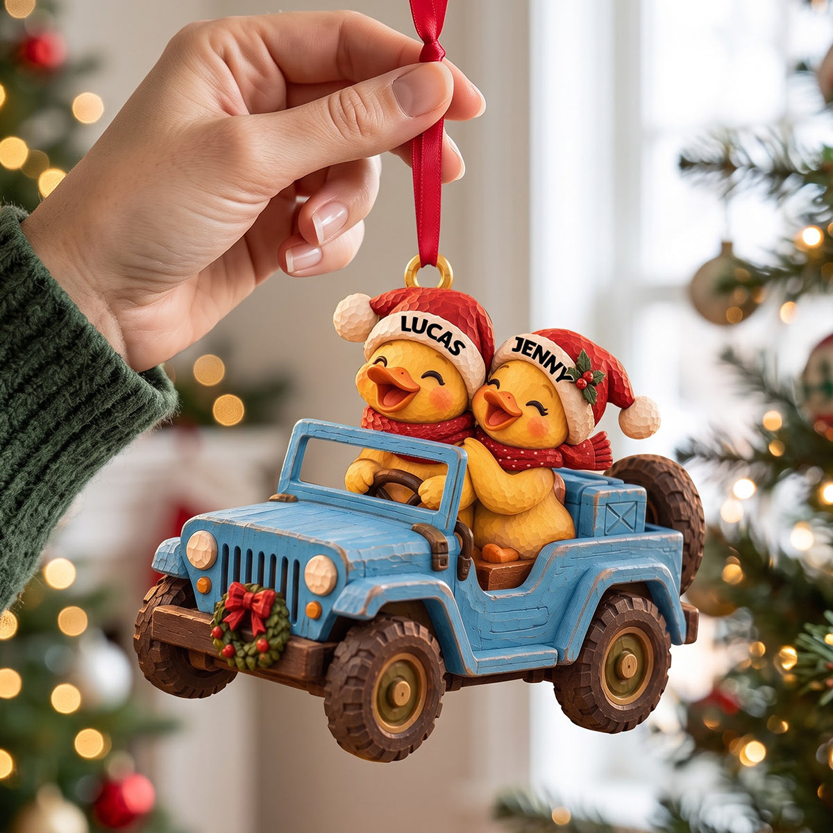 Ducking Fun Squad Ornament, Personalized Gifts For Off-road Lovers 04QHTN101026-Homacus