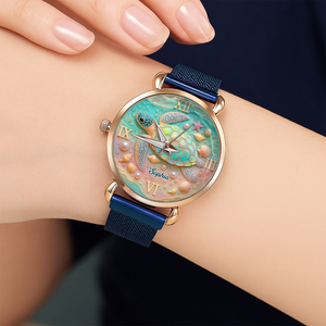 Turtle Mesh Strap Quartz Watch - Personalized Gifts For Turtle 05PGPU100725-Homacus