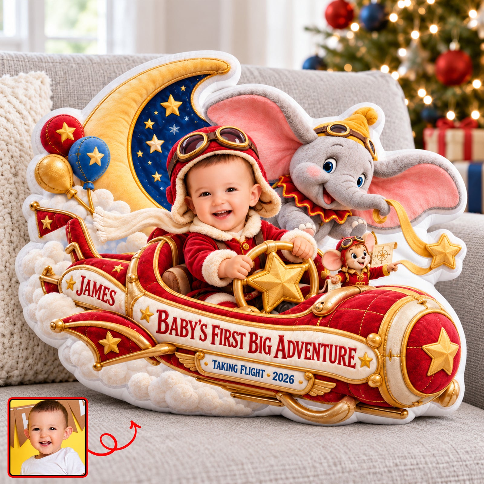 Little Explorer In Space Pillow - Personalized Custom Photo Gift For Kids 01HAQN031026-Homacus