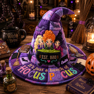 Charming Quilted Witch Hat, Personalized Gifts For Halloween 02qhdh170826