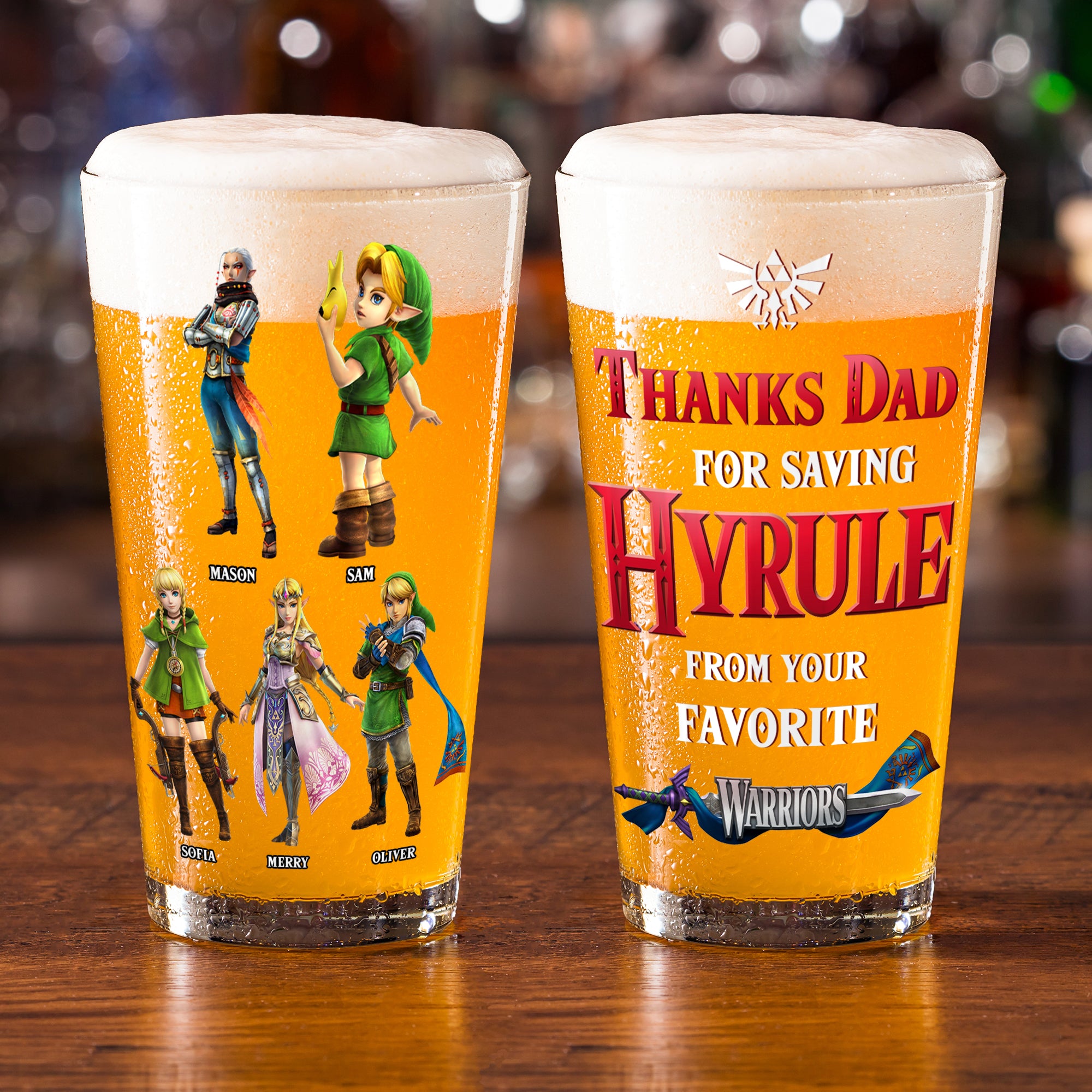 Personalized Gifts For Dad Beer Glass 04htmh110524 Father's Day-Homacus