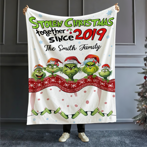 Personalized Christmas Gifts For Family Blanket 03ohpu131124 Stolen Christmas Together-Homacus