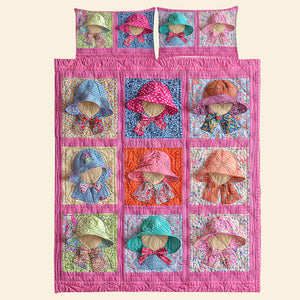 Sunbonnet Sue Quilt Bed Set 09qnqn041124 Gifts For Girl-Homacus