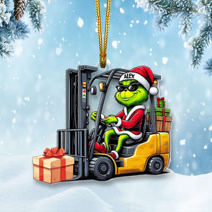 Personalized Gift For Forklift Operator Ornament, How The Forklift Driver Saved Christmas 02QHMH061124-Homacus