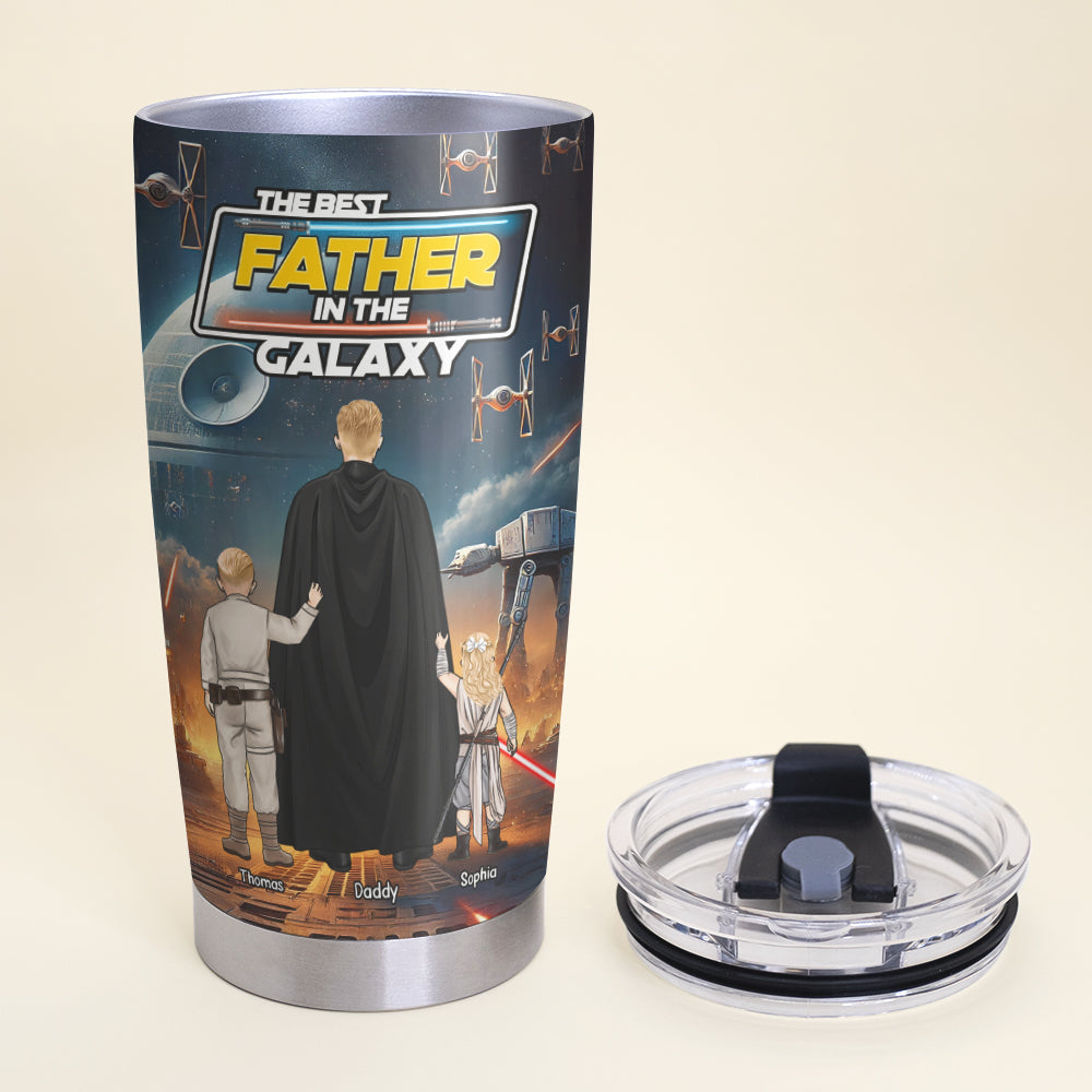 The Best Galaxy Dad Tumbler - Personalized Gifts For Dad 02XQQN250425HHHG-Homacus