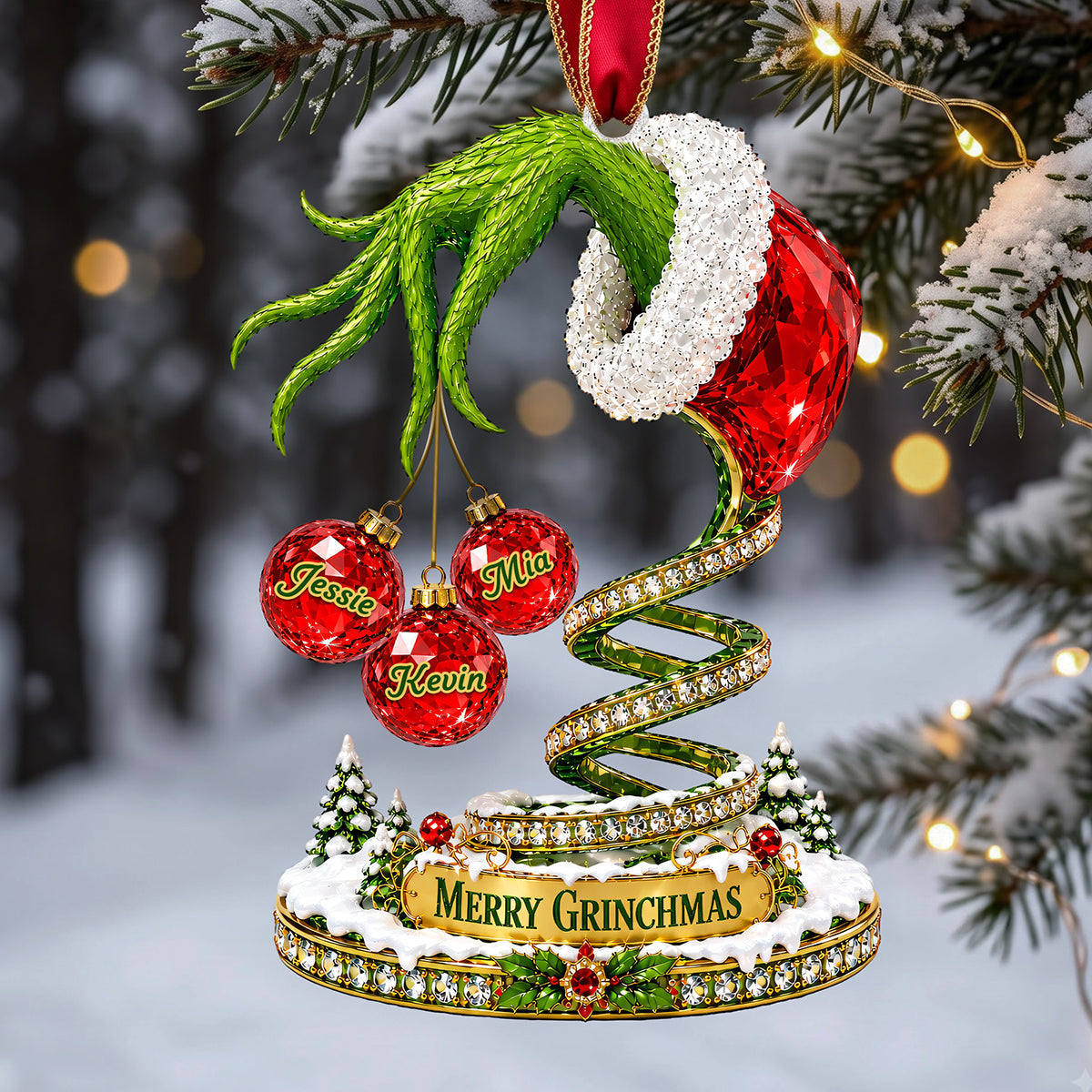 Funny Furry Hand Personalized Christmas Gifts 03OHTA250826