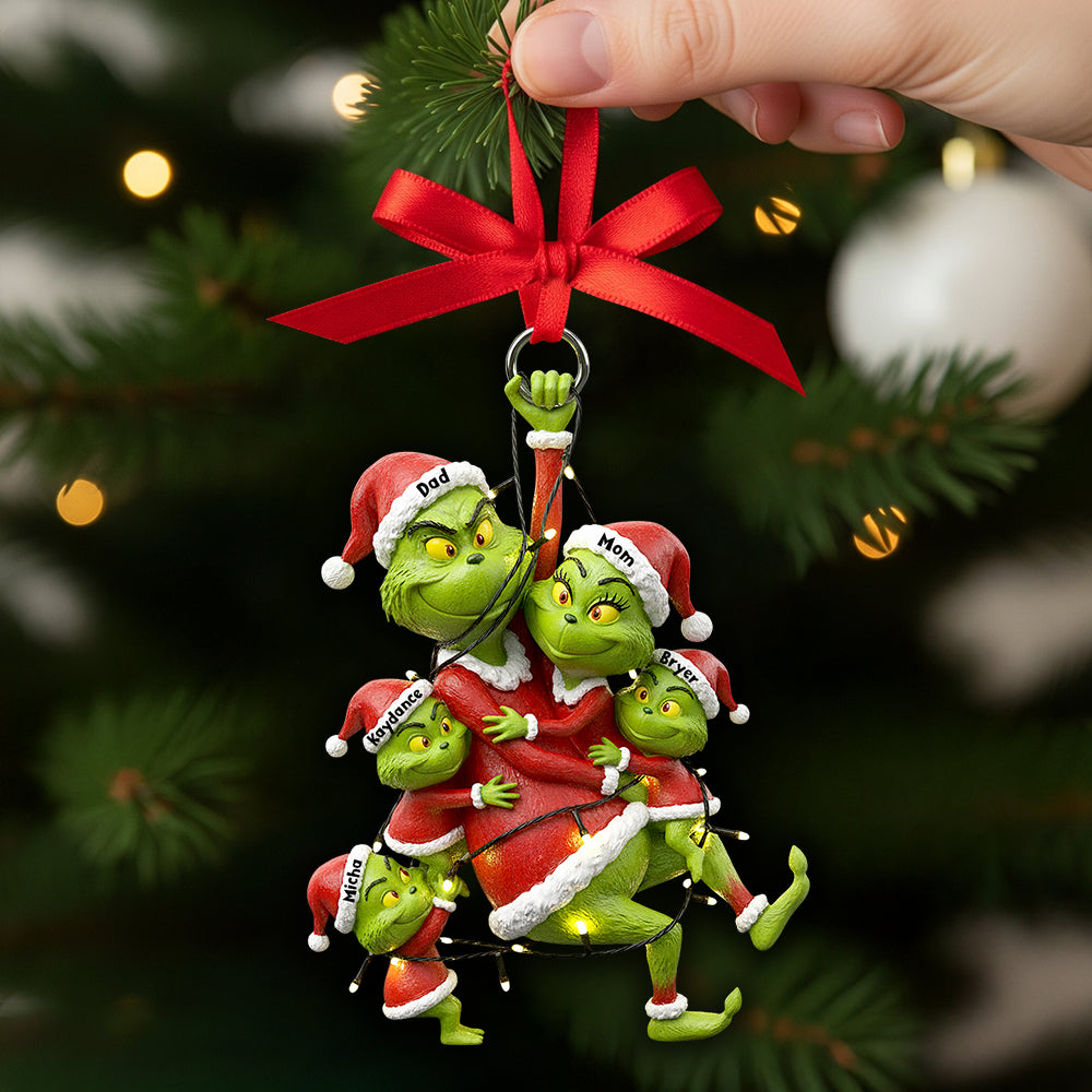 Fun Mischievous Christmas Ornament Personalized Gifts For Family 01QHDT150925-Homacus