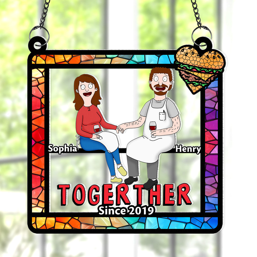 Personalized Gifts For Couple Suncatcher Ornament 06ohqn130225pa-Homacus