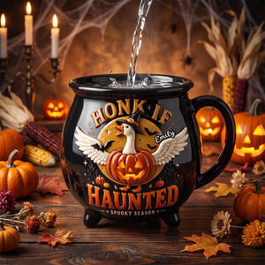 Haunted Goose Cauldron Mug - Personalized Gifts For Halloween 06todh220826