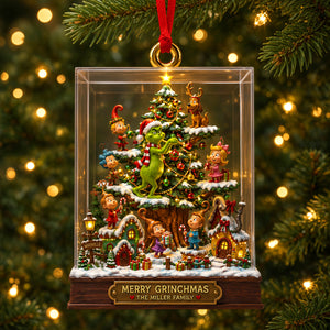 Whimsical Christmas Family Acrylic Ornament - Personalized Gifts For Family 03todh030926