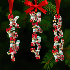 Crochet Reindeer Alphabet Ornament - Personalized Christmas Gifts 07paqn301025-Homacus