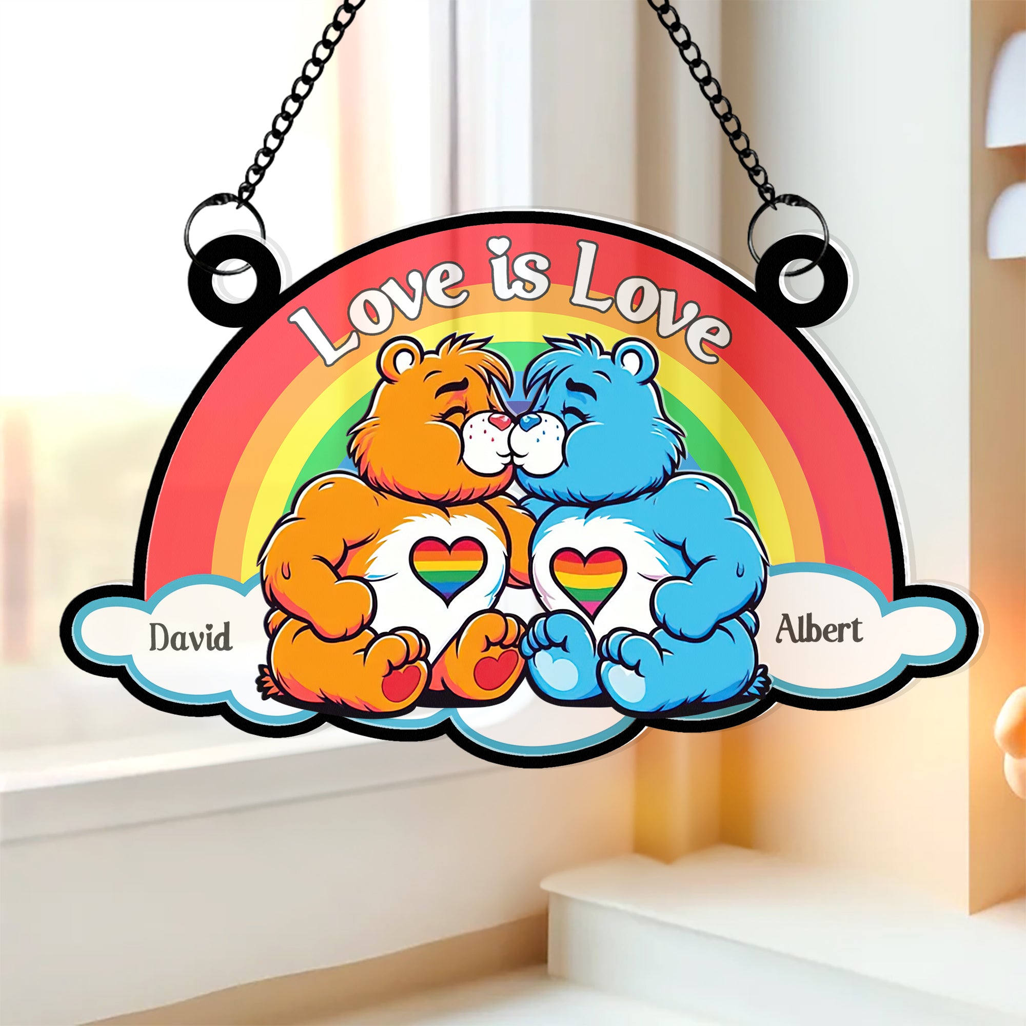 Personalized Gifts For Couple Suncatcher Ornament 01naqn180624-Homacus