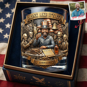 Fun Freedom Party Drinking Glass - Custom Photo Gifts For Patriots 02qhta270526-Homacus