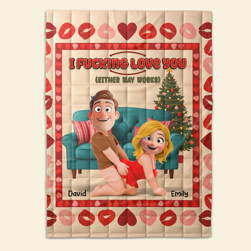 Naughty Couple Blanket - Personalized Gifts For Couple 03naqn011125-Homacus