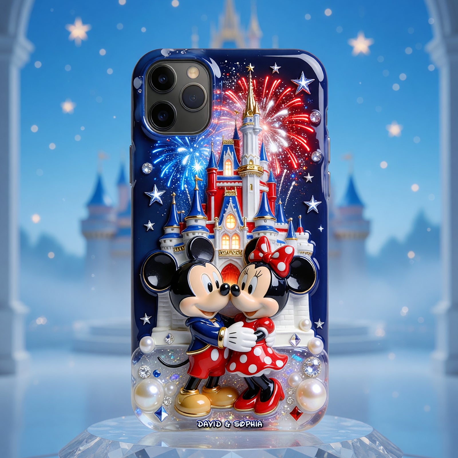 250th Anniversary Couple Phone Case - Personalized Gifts For Patriotic Couple Phone Case 01PGQN200526-Homacus