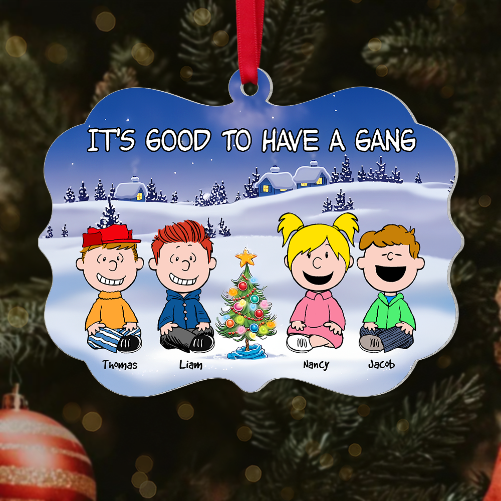 Personalized Gifts For Best Friends Christmas Ornament 01topu111124 Friend Gang-Homacus