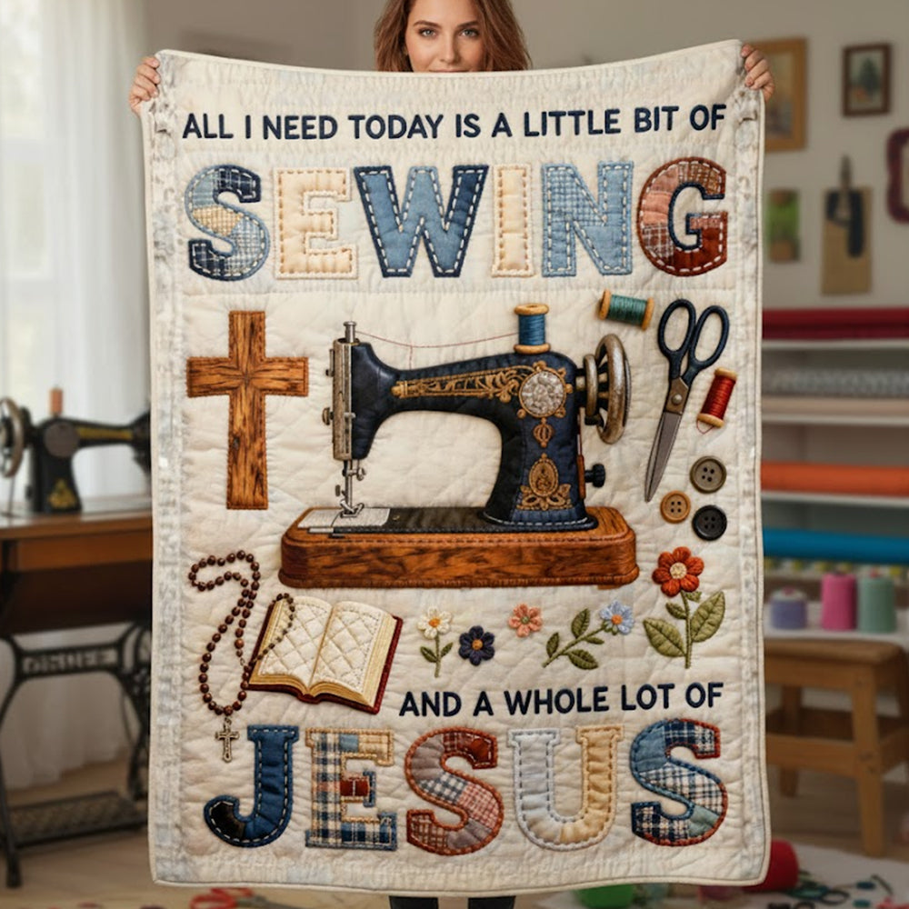 Jesus And Sewing Blanket - Gifts For Christians 01patn251225-Homacus