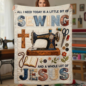 Jesus And Sewing Blanket - Gifts For Christians 01patn251225-Homacus