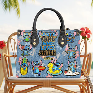 Tropical Cartoon Fan Leather Bag – Personalized Gifts for Cartoon Lovers 02nadt040625-Homacus