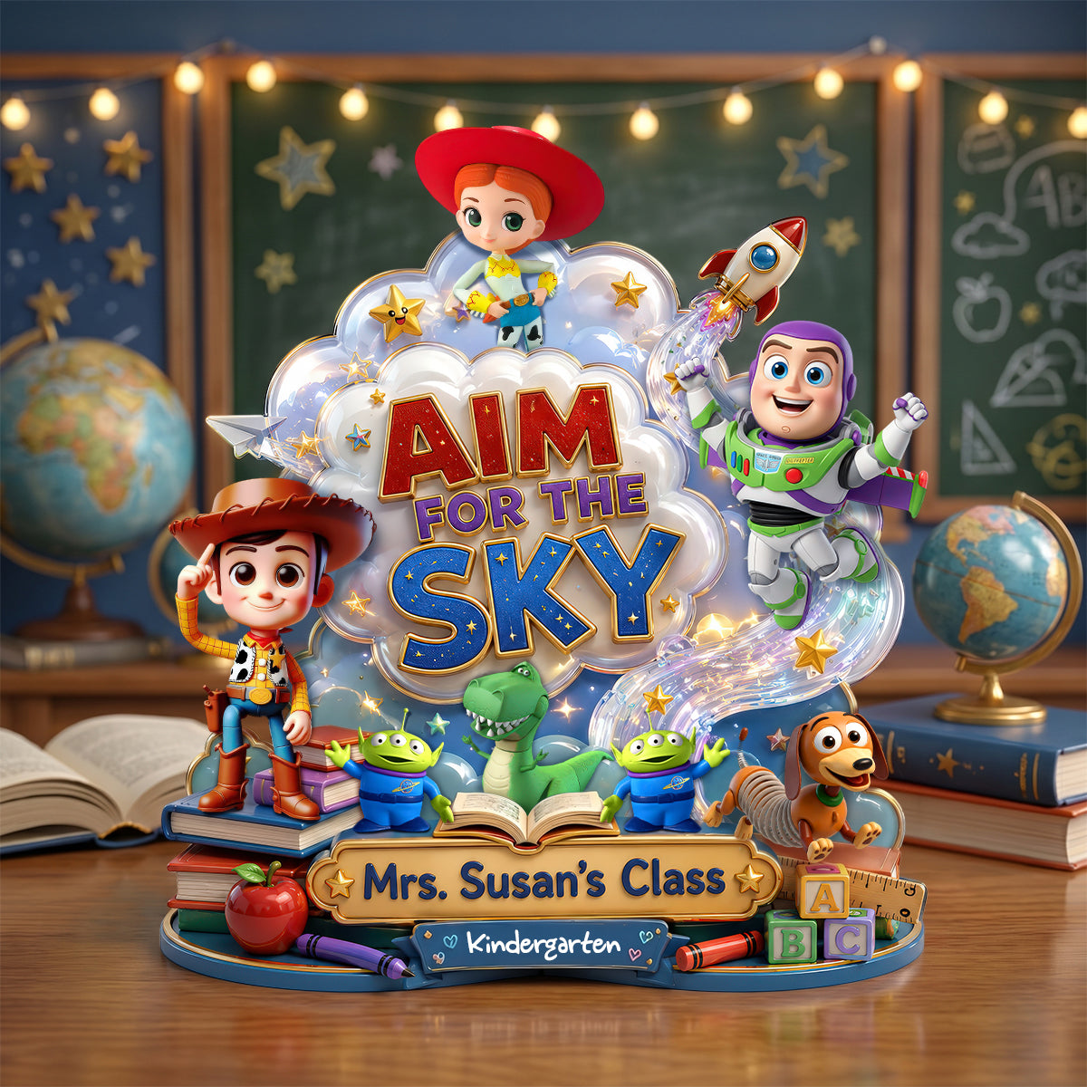 Aim For The Sky Acrylic Plaque - Personalized Gifts For Teachers 01hadh240626-Homacus