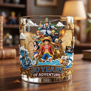 30 Years Of Adventure Round Glass - Personalized Gifts 01totn160626-Homacus