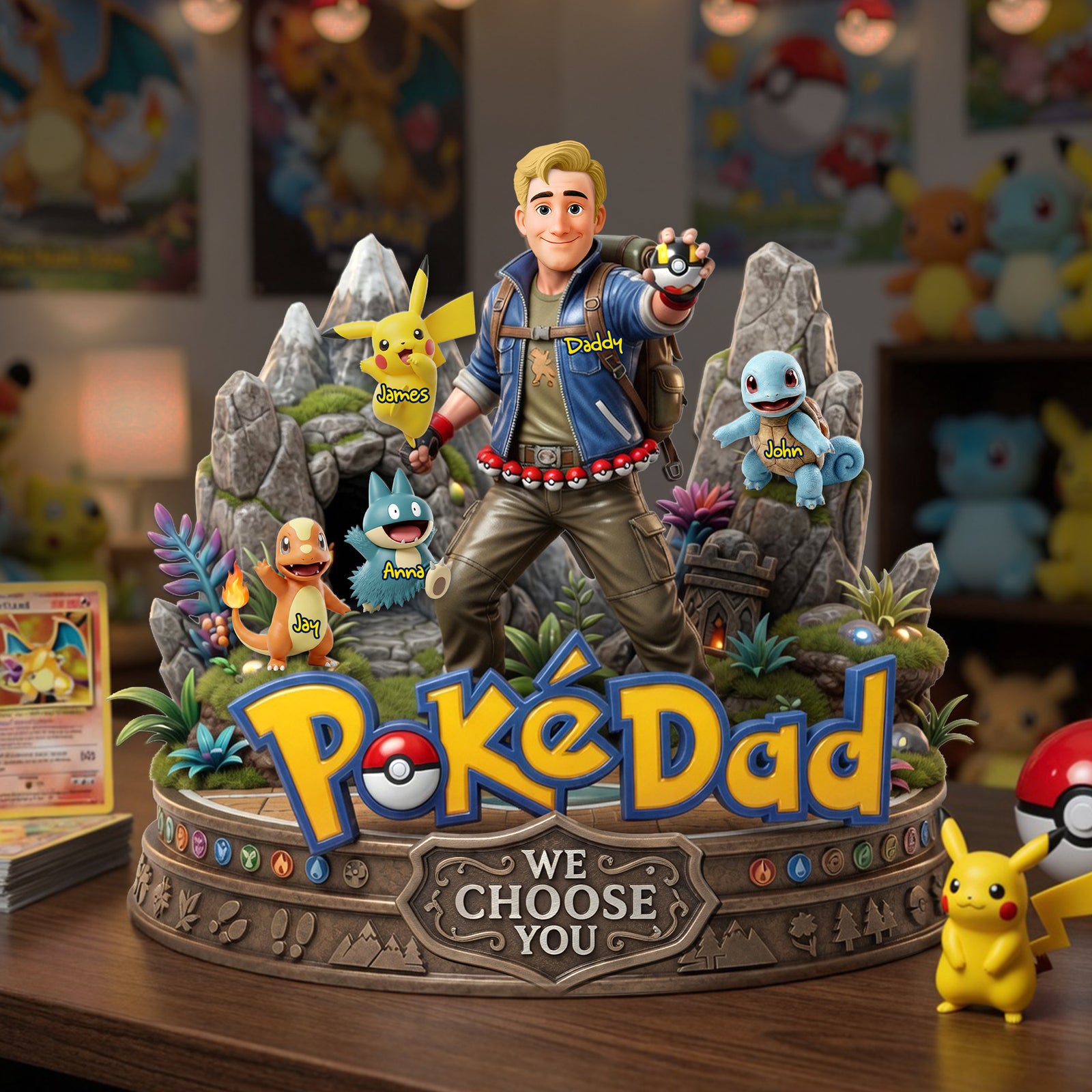 Adventure Game Dad And Kids Acrylic Plaque - Personalized Gifts For Father's Day Plaque 03OHLU200526-Homacus