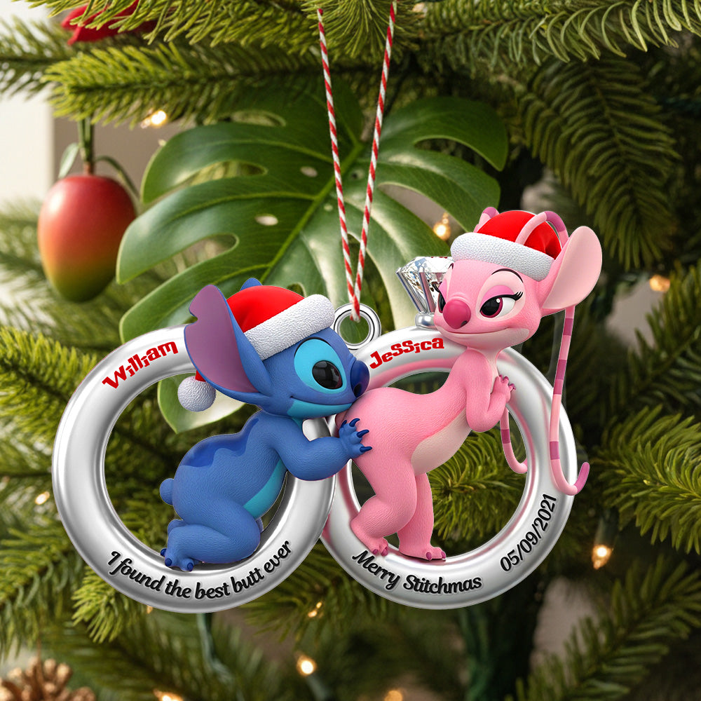 Alien Couple Ornament - Personalized Gifts For Couple Christmas Ornament 03OHMG120925-Homacus